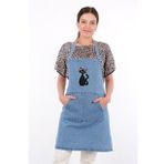 Sevilya Kot Mutfak Önlüğü Cat Lady Rose Modeli