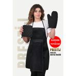 sevilya Prestij 4lü Set Sıvı Geçirmez Su Geçirmez Mutfak Önlüğü (ELDİVEN TUTACAK)