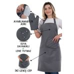 sevilya Simple 3'lü Set Ayar Askılı Mutfak Önlüğü Seti (ELDİVEN, TUTACAK)