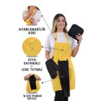sevilya Star Ayar Askılı Havlulu 4lü Mutfak Önlüğü Seti (ELDİVEN TUTACAK)