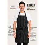 sevilya Striped Ayar Askılı Mutfak Önlüğü Barista Chef Şef Önlüğü Aşçı Önlüğü