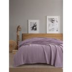 SEVİM %100 Pamuk, Çift Kişilik Waffle Pike 210x230 cm – Lila