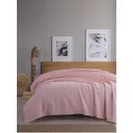 SEVİM %100 Pamuk, Çift Kişilik Waffle Pike 210x230 cm – Pudra