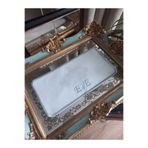 sevim çeyiz tasarım 12x24 cm kişiye özel oval kenarlı nişan tepsi örtüsü
