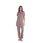 Sevim Kadın Kısa Kol Vizon Pijama Takım C8T5N9O51 VİZON M