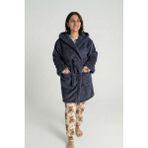 Sevim Kapüşonlu Wellsoft Sabahlık & Peluş Bornoz - Yumuşak, Polar Unisex Sabahlık-Antrasit - L - XL