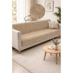 Sevim Kaymaz Taban Koltuk Örtüsü - Wellsoft & Peluş Koltuk Örtüsü- 180X215 cm - Kapuçino - 180 x 215 cm - Cappuccino