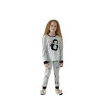 Sevim Kız Çocuk Uzun Kol Gri Pijama Takımı C8T5N7O5 GRİ 116/5-6 YAŞ