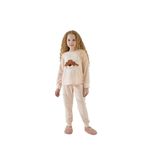 Sevim Kız Garson Uzun Kol Kadife Pembe Pijama Takımı C8T5N5O7 PEMBE 164/13-14 YAŞ