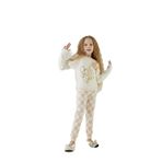 Sevim Kız Garson Uzun Kol Krem Pijama Takımı C8T5N6O6 KREM 152/11-12 YAŞ