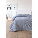 Sevim Tek Kişilik Wellsoft Battaniye - Yumuşak, Polar, Peluş Battaniye - 160X210 cm - Gri - 160 x 210 cm
