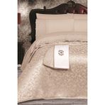 Sevim Tivoli 8 Parça Çeyizlik Set- Havlulu Şönil Pike Takımı- Gelin Seti-Nirvana - Bej - 240 x 260 cm