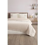 Sevim Tivoli Çift Kişilik Nakışlı, Jakarlı Dokuma Pike Takımı-220x240 cm-Bej
