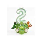 Sevimli 3 Lü Dinazor Rakam Folyolu Balon Set, 2