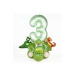 Sevimli 3 Lü Dinazor Rakam Folyolu Balon Set, 3