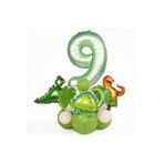 Sevimli 3 Lü Dinazor Rakam Folyolu Balon Set, 9