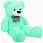 Sevimli 90 cm Peluş Ayı ile Pembe Konsept Romantik Peluş Ayıcık Buketi - Turkuaz