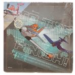 Sevimli Ahşap Uçaklar 16 Parça Puzzle, Renkli ve Eğlenceli Çocuk Oyunu - Seçenek 1 - Altın - Gri
