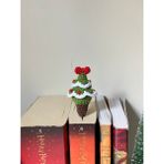 Sevimli Amigurumi Örgü Yılbaşı Çam Ağacı Kitap Ayracı,kitap Aksesuarı,kitap Severler Için Hediye