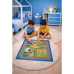 Sevimli Arabalar – Çocuklar Için Eğlenceli Mini Araba Seti Oyun Matı Oyun Halısı - Mavi - 50 x 66 cm