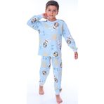 Sevimli Astronot Bobi Mavi Çocuk Pijama Takımı