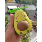 Sevimli Avokado Tasarımlı Led Işıklı Usb Kablolu Mini Fan I Masa Üstü Ve Boyun Kullanımı Vantilatör.