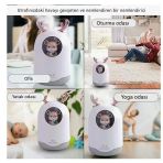 Sevimli Ayıcıklı Işıklı Hava Nemlendirici Buhardanlık Buhar Makinası Difizör 300 ml - Beyaz