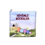 Sevimli Böcekler Kumaş Sessiz Kitap T054 - Bez Kitap