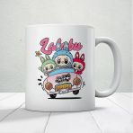 Sevimli Canavar Labubu Baskılı Hediyelik Kupa Mod2