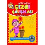 Sevimli Çizgi Çalışması (6 Kitap Set): Çiz-Tamamla-Boya