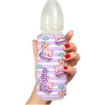 Sevimli Çok Renkli Bebek Biberonu, Özel Tasarım, 110285 (Pembe) - Açık Bej