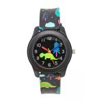 Sevimli Dinazor Figürlü Siyah Renk Çocuk Saati Analog St-304406