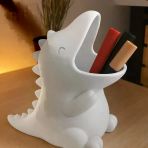 Sevimli Dinozor Kalemlik - 3D Yazıcı Masaüstü Organizer - Çocuk Odası ve Ofis Aksesuarı
