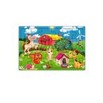 Sevimli Dostlar 3-9 Yaş Çocuklar İçin 24 Parçalı Ahşap Puzzle Yapboz