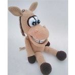 Sevimli Eşek Amigurumi Organik Oyuncak