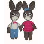 Sevimli Eşekler Amigurumi Organik Oyuncak