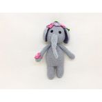 Sevimli Fil Amigurumi Organik Oyuncak
