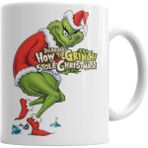 Sevimli Grinch Tasarımlı Porselen Kupa Bardak - Seçenek 1