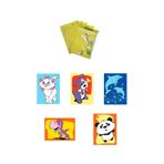 Sevimli Hayvanlar, 5 Adet Büyük Boy A4, Kız-Erkek Kum Boyama Kartı Seti-Red Castle KB-RC-052