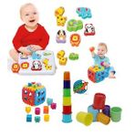 Sevimli Hayvanlar Bultak + Silindir Bardak Kule + Bul Tak Puzzle Eğitici Zeka Geliştirici Set