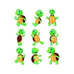 Sevimli Kaplumbağa Sticker Set 9 Parça Telefon, Tablet, Defter, Laptop Sticker