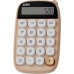 Sevimli Kare Tuşlu 10 Haneli LCD Ekran Hesap Makinesi Kahverengi Taşınabilir Büyük Düğmelerle