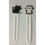 Sevimli Kedi Temalı Kitap Ayracı Seti - 5'Li Paket, Plastik