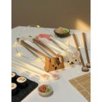 Sevimli Kedi&köpek Temalı Dekoratif Chopstick Seti 2 Çift (8 Parça)🍜-Tutma Aparatlı Kolay Kullanım, Figürlü Stick Standı, Hediyelik NYCRUIN3D