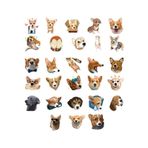 Sevimli Köpekler Sticker Set-1 19 Parça Telefon, Tablet, Defter, Laptop Sticker