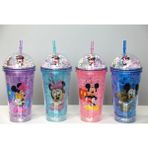 Sevimli Mickey Mouse Işıklı Pipetli Boncuklu Suluk & Bardak 400 ml ALK3147 - 1 lt - 000-Siyah