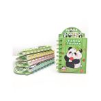 Sevimli Panda Ayraçlı Mini Not Defteri (9x14,5 cm) - Süslü Panda