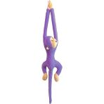 Sevimli Peluş Maymun Oyuncak , Elleri Yapışabilen 70 cm Mor