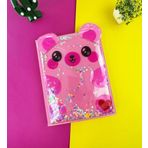 Sevimli Pembe Ayı Tasarımlı A4 Sketchbook – 200 Sayfa Kalın Kağıtlı Defter