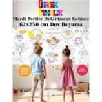 Sevimli Pericikler 2.5 Dev Boyama Kağıdı | Doğum Günü Partisi Anaokulu Oyun Hediyesi - Tekli